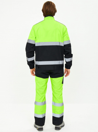 Костюм сигнальный ProfLineSpecialist-2 (тк.Смесовая МВО,240) п/к, желтый/черный