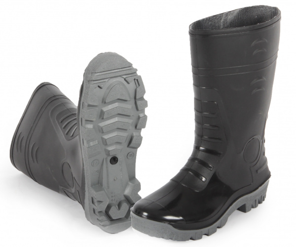 Сапоги мужские ПВХ двухкомпонентные, черный (арт. м.135)