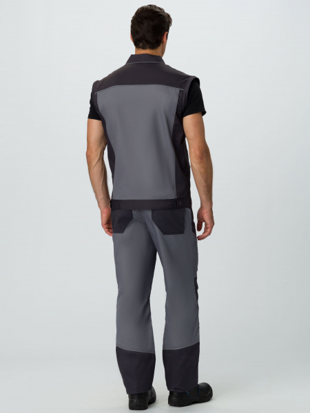 Куртка-трансформер Лидер (тк.Смесовая,240), т.серый/св.серый