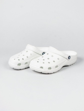 Сабо с ремешком и перфорацией женские  ЭВА, белый