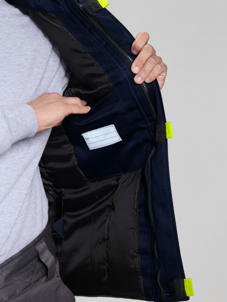 Жилет утепленный Флофт (тк.Смесовая,210), т.синий/васильковый