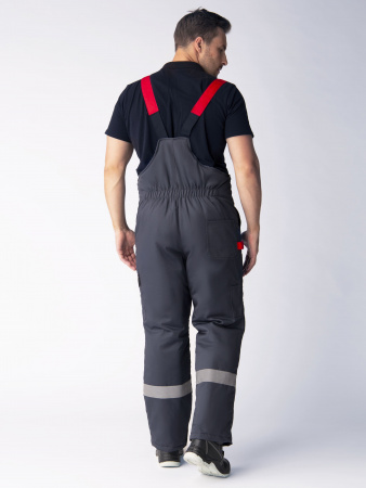 Костюм зимний Вектрон-2 СОП У. (тк.Смесовая,240) п/к, серый/черный/красный