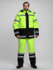 Костюм зимний сигнальный Яркон-2 СОП (тк.Смесовая,210) п/к, лимонный/черный