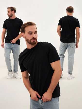 Футболка ProfLineBase (тк.Трикотаж,160), черный