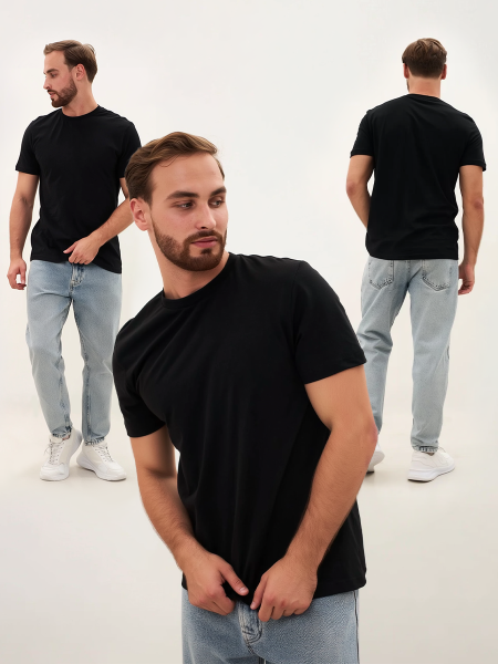 Футболка ProfLineBase (тк.Трикотаж,160), черный