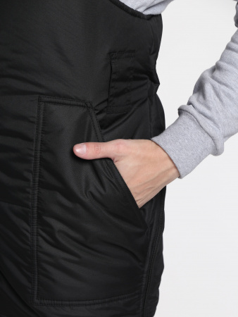 Костюм зимний Беркорт-2 СОП К. (тк.Таслан,135) п/к, черный/т.серый