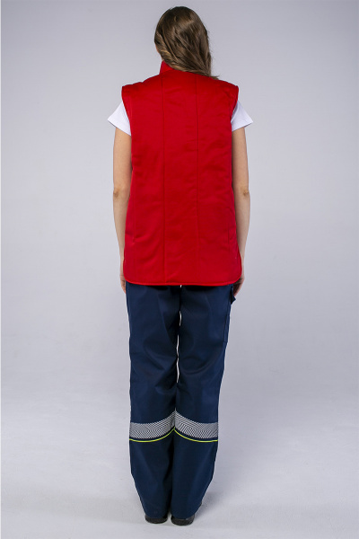 Жилет утепленный Универсальный (тк.Смесовая,210), красный