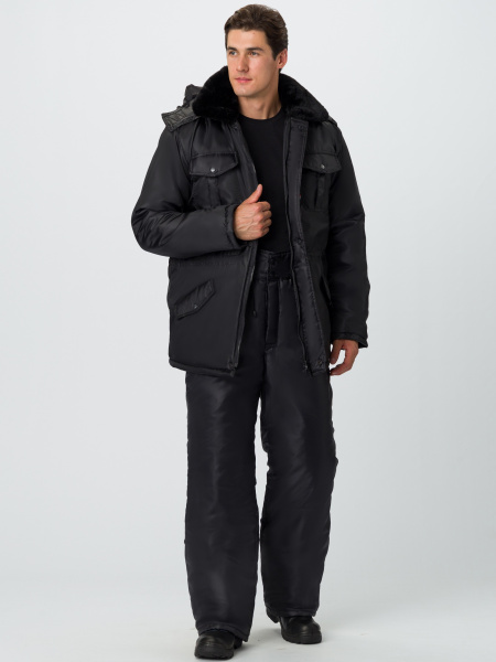 Костюм зимний Сигур-1 (тк.OxLine,90) брюки, черный