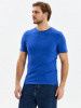 Футболка (тк.Трикотаж,160), синий индиго (васильковый)
