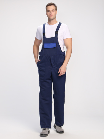 Полукомбинезон Лигор (тк.Смесовая,210), т.синий/васильковый