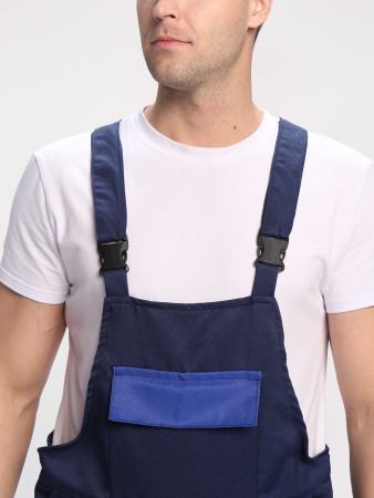 Полукомбинезон Лигор (тк.Смесовая,210), т.синий/васильковый