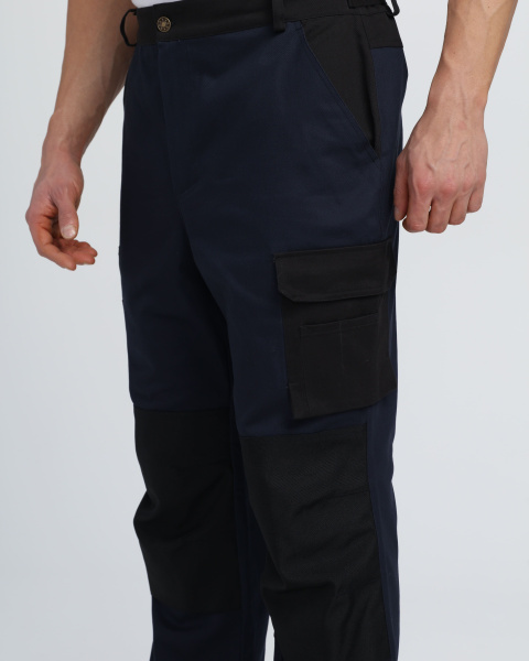 Брюки Айкор (тк.Смесовая МВО,270), т.синий/черный