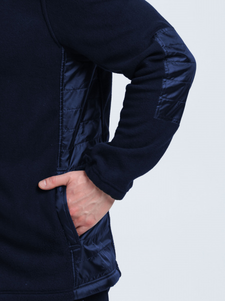 Куртка с капюшоном Кэмп (тк.Флис), т.синий