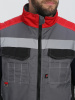 Жилет утепленный Вектрон СОП (тк.Смесовая,240), серый/черный/красный