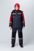 Костюм зимний женский Вектрон-2 СОП У. (тк.Смесовая,240) п/к, черный/красный/серый