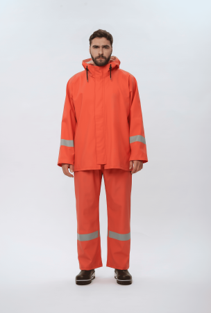 Костюм влагозащитный для рыбаков ProfLineSpecialist СОП (ПВХ,550), оранжевый