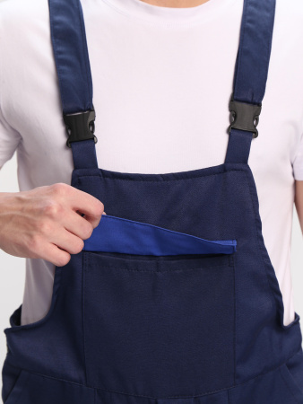 Полукомбинезон Лигор (тк.Смесовая,210), т.синий/васильковый