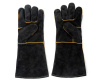 Перчатки (краги) спилковые термозащитные ProfLineLeader, черный