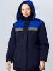 Куртка зимняя женская Кнейд СОП (тк.Смесовая,210), т.синий/васильковый
