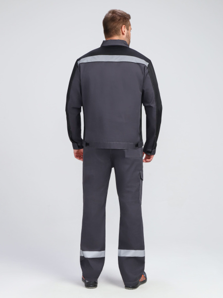 Костюм ProfLineBase-2 (тк.Твил,210) п/к, т.серый/черный/красный