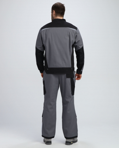 Куртка Айкор (тк.Смесовая,260), т.серый/черный