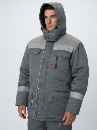 Костюм зимний Нейч-2 СОП (тк.Смесовая,210) п/к, серый/св.серый