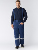 Костюм зимний на пуговицах Квайл-1 СОП (тк.Смесовая,210) брюки, т.синий/васильковый