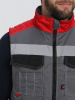 Жилет утепленный Вектрон СОП (тк.Смесовая,240), серый/черный/красный