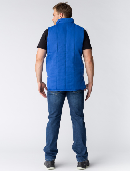 Жилет утепленный Универсальный (тк.Смесовая,210), васильковый