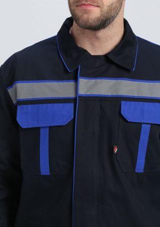 Костюм Итрорис-1 СОП (тк.Саржа,250) брюки, т.синий/васильковый