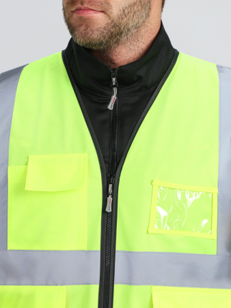 Жилет сигнальный ProfLineLeader СОП-4 (тк.Полиэфир,130), желтый