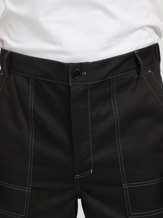 Костюм Вивантек-1 СОП К. (тк.Смесовая МВО,240) брюки, черный/оранжевый