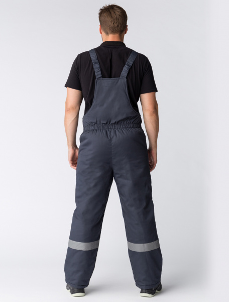 Костюм зимний Баррик-2 СОП (тк.Балтекс,210) п/к, т.серый/красный