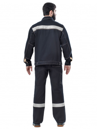 Костюм СОП Кос_002 (тк.Саржа,320) п/к, т.синий/бежевый