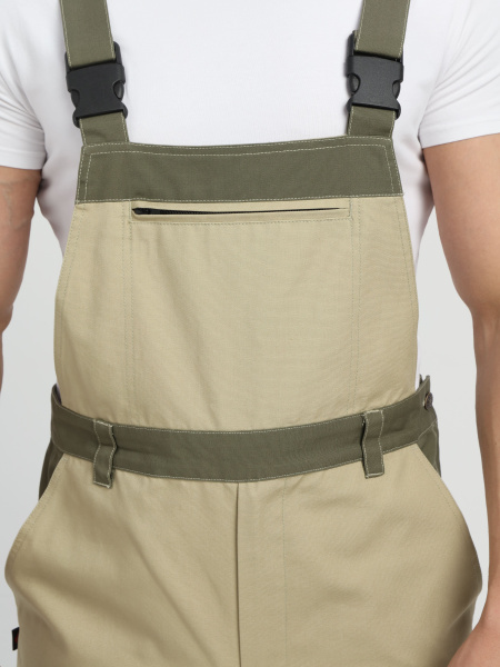 Полукомбинезон Ридоф (тк.Канвас,270), хаки/бежевый