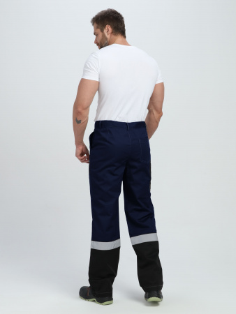 Костюм Вивантек-1 СОП К. (тк.Смесовая МВО,240) брюки, т.синий/черный/васильковый