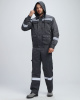 Костюм Нейч-2 СОП с капюшоном (тк.Смесовая,210) п/к, т.серый/св.серый