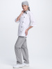 Костюм женский Катя (тк.Смесовая,120), серый/белый