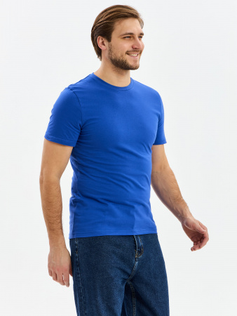 Футболка (тк.Трикотаж,160), синий индиго (васильковый)