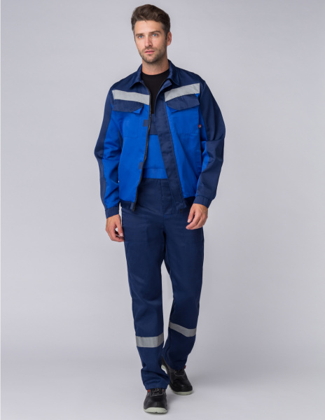 Костюм Роба-2 СОП (тк.Смесовая,210) п/к, т.синий/васильковый