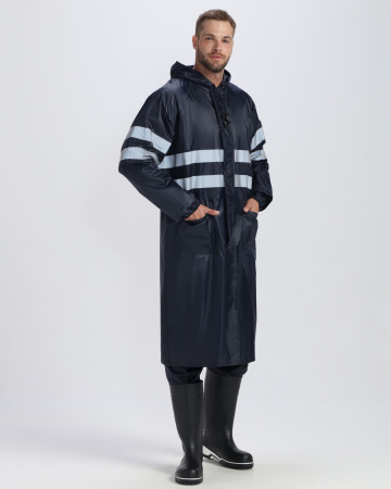 Плащ влагозащитный ProfLineSpecialist СОП (ПВХ,210), т.синий