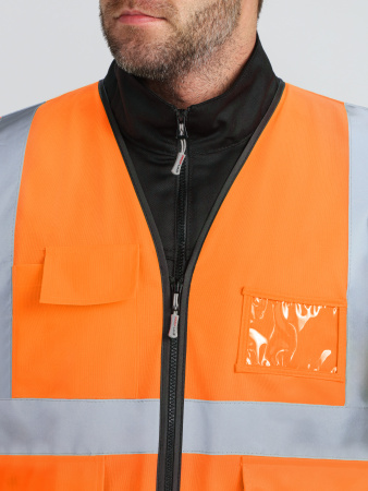 Жилет сигнальный ProfLineLeader СОП-4 (тк.Полиэфир,130), оранжевый