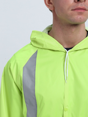 Плащ влагозащитный сигнальный ProfLineBase СОП (ПВХ,180), желтый