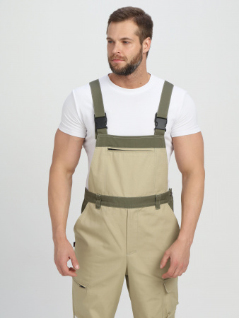 Полукомбинезон Ридоф (тк.Канвас,270), хаки/бежевый