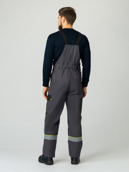 Костюм Ховард-2 (тк.Смесовая,240) п/к, т.серый/черный/лимонный