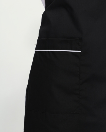 Костюм женский повара Гурман (тк.ТиСи), белый/черный