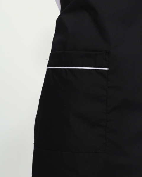 Костюм женский повара Гурман (тк.ТиСи), белый/черный