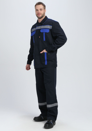 Костюм Итрорис-1 СОП (тк.Саржа,250) брюки, т.синий/васильковый