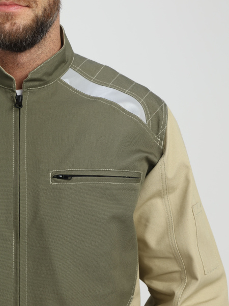 Куртка Ридоф (тк.Канвас,270), хаки/бежевый