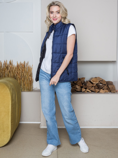 Жилет утепленный Офис (тк.Дюспо), т.синий